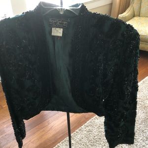 Royal Feeling beaded balero jacket.